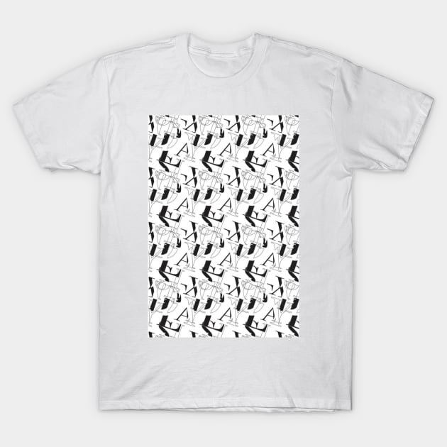 Dyslexia digital pattern T-Shirt by Quirkypieces